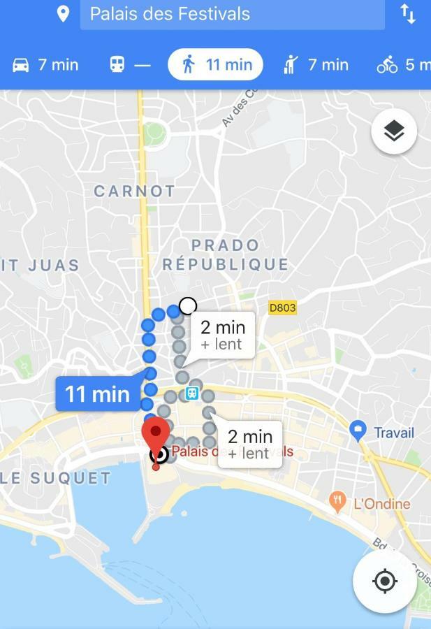 Cannes: Agreable 2 Pieces Vue Mer Panoramique Екстериор снимка